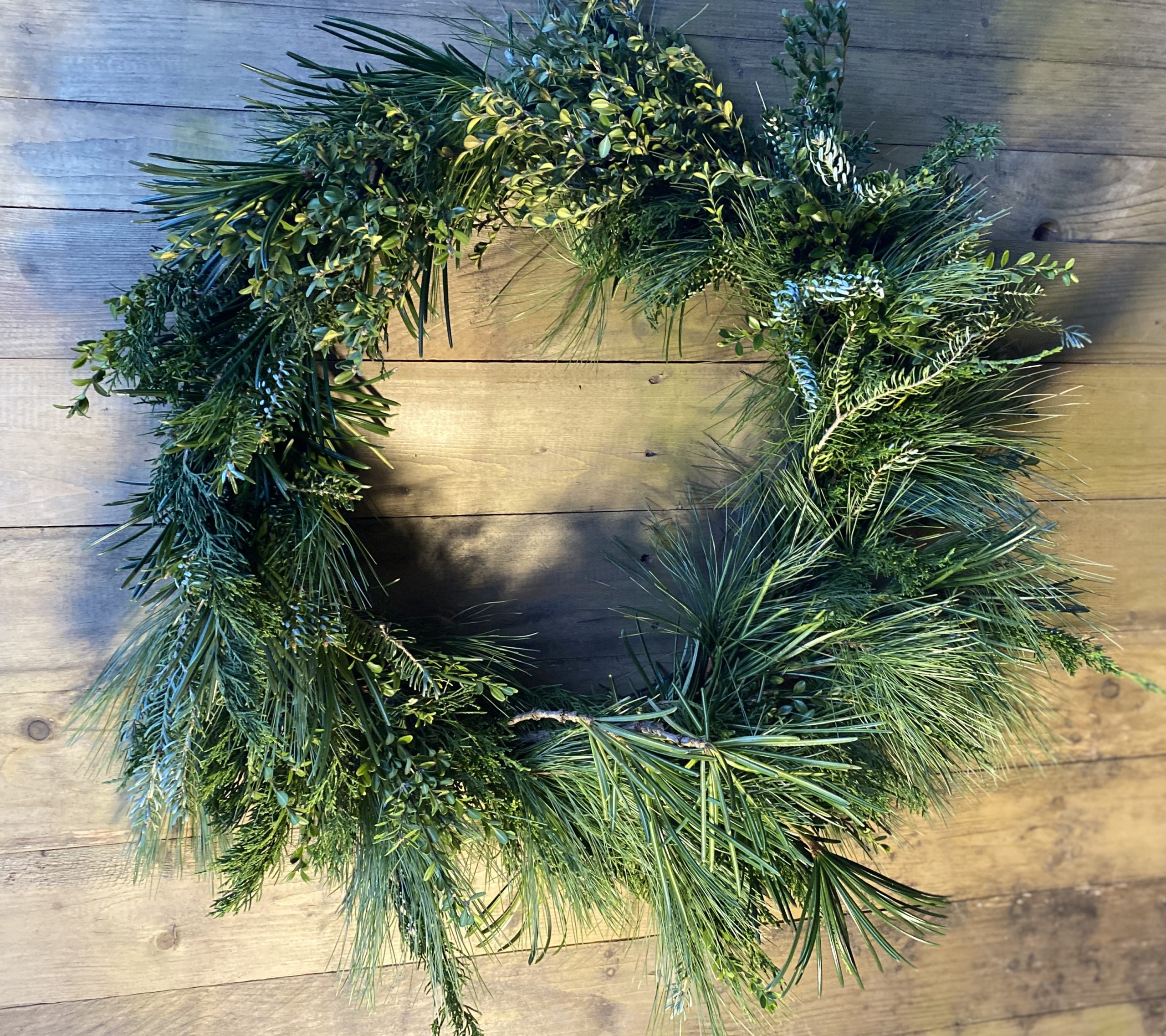 fresh Evergreen wreath