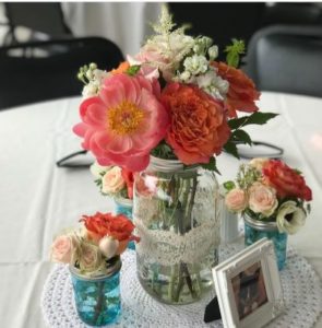 Sweetdees’s blooms wedding flowers table arrangements